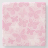Het patroon van de vlinder stenen onderzetter (Voorkant)