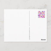 Het Patroon van de Vrede van het Hart van flower Briefkaart (Achterkant)