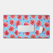Het patroon van de waterverf van varkensplakken bureaumat (Keyboard & Muis)