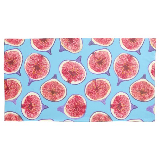 Het patroon van de waterverf van varkensplakken kussensloop (Voorkant-Links)