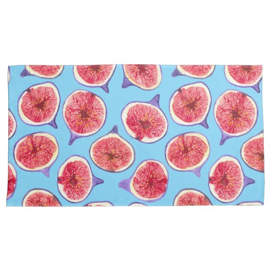 Het patroon van de waterverf van varkensplakken kussensloop (Voorkant-Rechts)