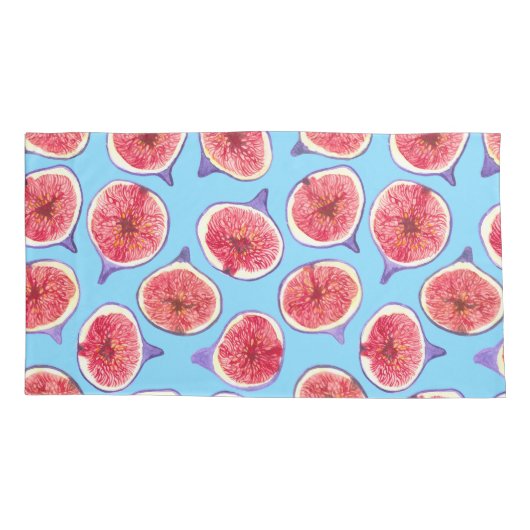 Het patroon van de waterverf van varkensplakken kussensloop (Achterkant-Links)