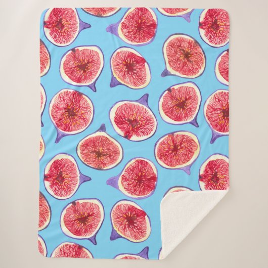 Het patroon van de waterverf van varkensplakken sherpa deken (Voorkant)