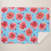 Het patroon van de waterverf van varkensplakken sherpa deken (Voorkant (horizontaal))