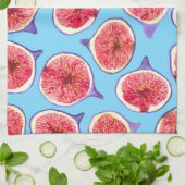 Het patroon van de waterverf van varkensplakken theedoek (Gevouwen)