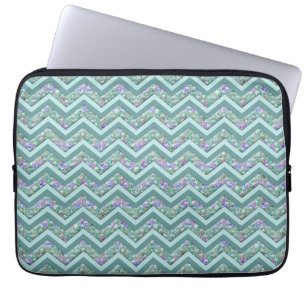 Het Patroon van de Zigzag van de Folie van de rege Laptop Sleeve