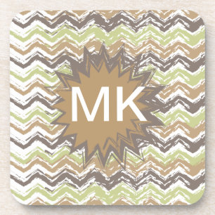 Het Patroon van de Zigzag van het Gekrabbel van de Bier Onderzetter