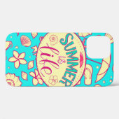 Het patroon van de zomer op de achtergrond van tur Case-Mate iPhone case (Achterkant (horizontaal))