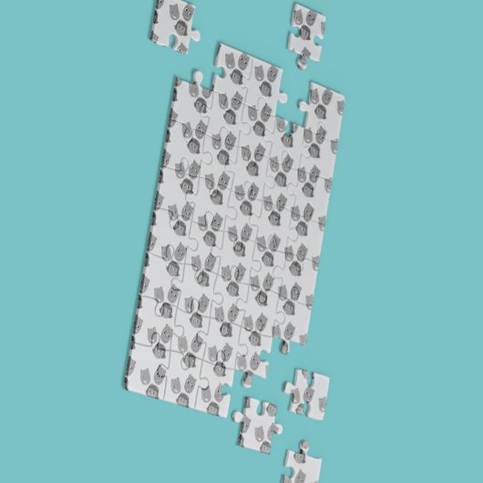 Het patroon van de zwevende hoofden van de buirrel legpuzzel