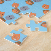 Het patroon van de zwevende hoofden van de buirrel legpuzzel (Zijkant)