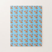 Het patroon van de zwevende hoofden van de buirrel legpuzzel (Verticaal)