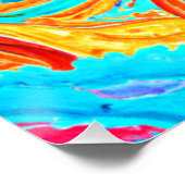 Het Patroon van golven schilderen. Bestel nu Perfect Poster (Hoek)