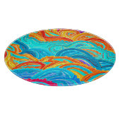 Het Patroon van golven schilderen. Bestel nu Snijplank (Hoek)