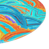 Het Patroon van golven schilderen. Bestel nu Snijplank (Hoek)