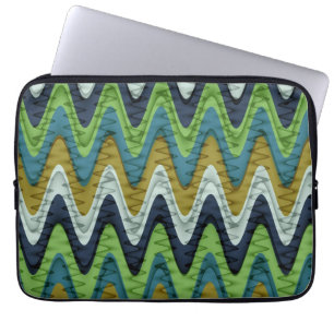 Het patroon van golvende strepen van de kleur van laptop sleeve