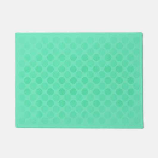 Het patroon van groene omcirkels herstellen deurmat (Voorkant)