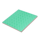 Het patroon van groene omcirkels herstellen tegeltje (Zijkant)