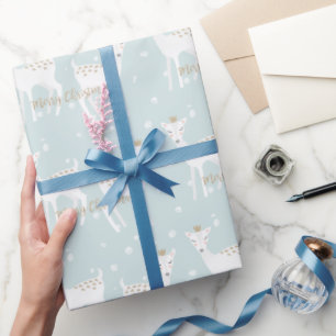 Het Patroon van herten - het Leuke verpakkende Cadeaupapier