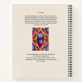 Het Patroon van het Bloem van de Bloem van de Kuns Notitieboek (Achterkant)