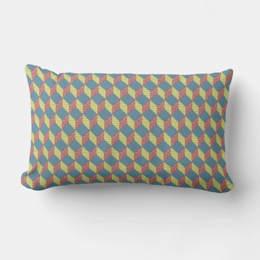 Het Patroon van het Blok van het Baby van de quilt Kussen (Voorkant)
