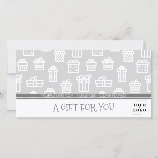 Het Patroon van het cadeau Mijn BedrijfsLogo van d (Voorkant)