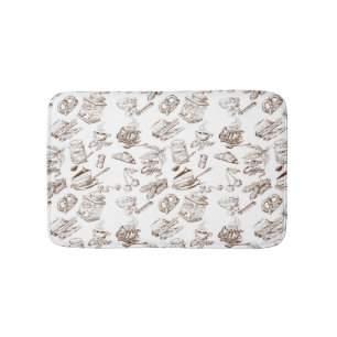 Het patroon van het document badmat