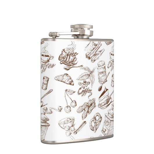 Het patroon van het document heupfles (Rechts)