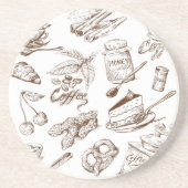 Het patroon van het document zandsteen onderzetter (Voorkant)