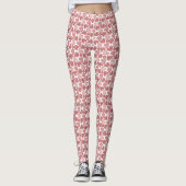 Het Patroon van het Hart van de douane en van Rode Leggings (Voorkant)