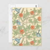 Het Patroon van het Latwerk van William Morris Briefkaart (Voorkant / Achterkant)