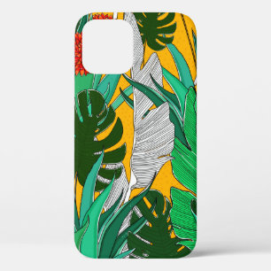 Het patroon van het oerwoud van de zomer met helde Case-Mate iPhone case