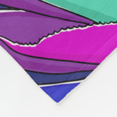 Het patroon van het oerwoud van de zomer met helde fleece deken (Hoek)