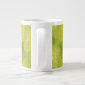 Het Patroon van het Overzicht van ananas op Groen Grote Koffiekop (Achterkant)