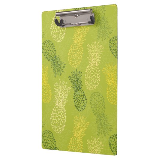 Het Patroon van het Overzicht van ananas op Groen Klembord (Links)