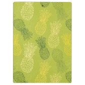 Het Patroon van het Overzicht van ananas op Groen Klembord (Achterkant)