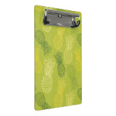 Het Patroon van het Overzicht van ananas op Groen Mini Klembord (Schuin)