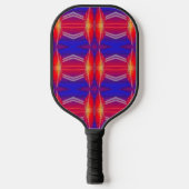 Het patroon van het patroon neon gelaagd Abstract Pickleball Paddle (Voorkant)