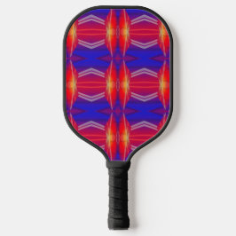 Het patroon van het patroon neon gelaagd Abstract  Pickleball Paddle
