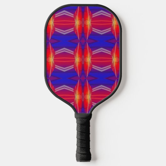 Het patroon van het patroon neon gelaagd Abstract Pickleball Paddle (Voorkant)