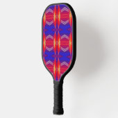 Het patroon van het patroon neon gelaagd Abstract Pickleball Paddle (Links)