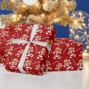 Het Patroon van het Riet van het Snoep van de Cadeaupapier