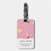 Het Patroon van het Roomijs van de zomer Bagagelabel (Achterkant verticaal)