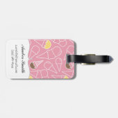 Het Patroon van het Roomijs van de zomer Bagagelabel (Achterkant horizontaal)