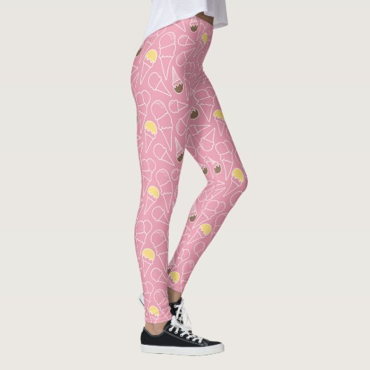 Het Patroon van het Roomijs van de zomer Leggings (Rechts)