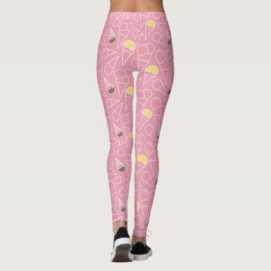 Het Patroon van het Roomijs van de zomer Leggings (Achterkant)