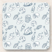 Het Patroon van het voedsel Bier Onderzetter (Voorkant)