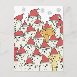 Het patroon van Kerstmis met heel wat grappige Feestdagenkaart