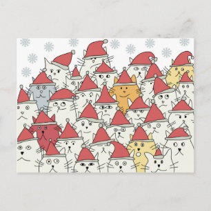 Het patroon van Kerstmis met heel wat grappige Feestdagenkaart