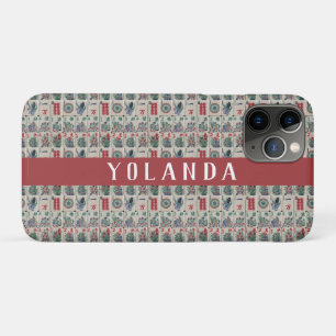 Het Patroon van Mahjong Tiles gepersonaliseerd Case-Mate iPhone Case