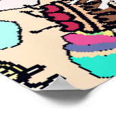 Het patroon van naadloze doedelcake. Handtekening  Poster (Hoek)